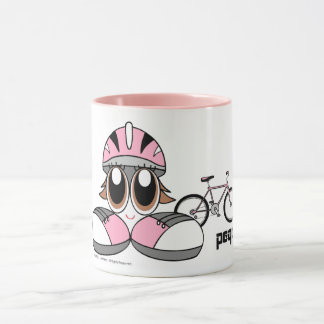 Tasse Fille de cycliste de Peqe