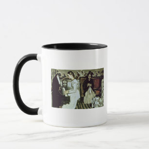 Tasse Fille de Paul Cezanne au piano, 1868-69