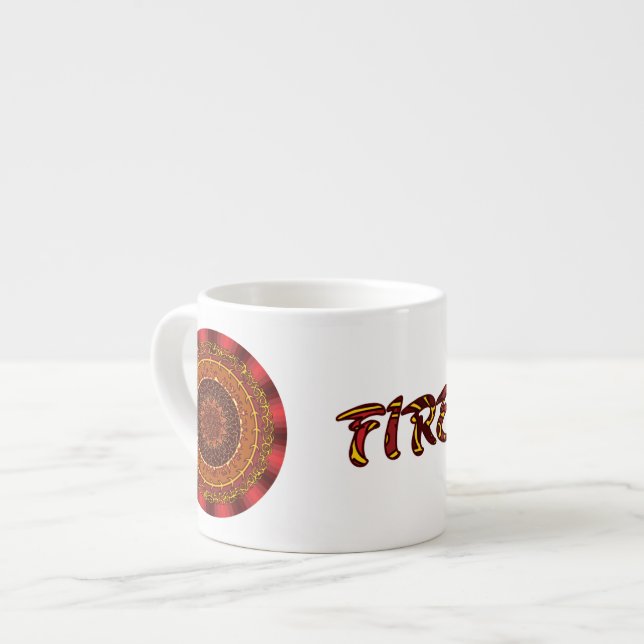 Tasse "Fire Mandala" (Vorderseite Links)