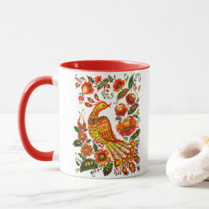 Tasse Firebird d'Ukrainien de Petrykivka