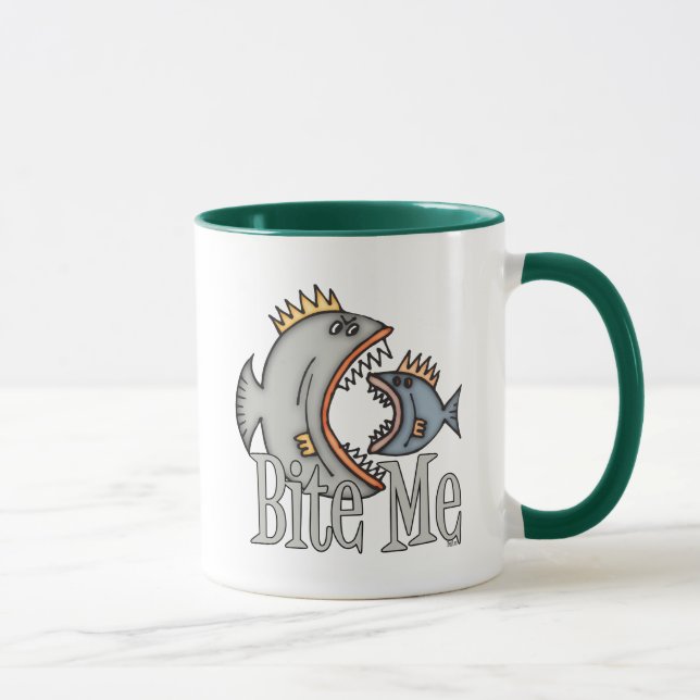 Tasse Fischen Spaß Fischen Beißen (Rechts)