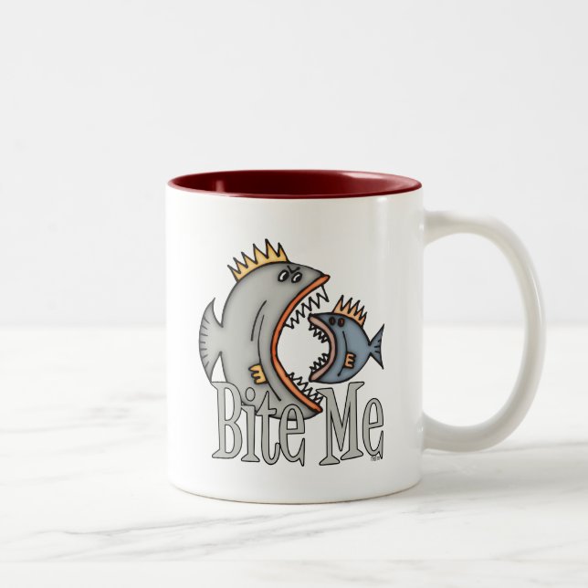 Tasse Fischen Spaß Fischen Beißen (Rechts)