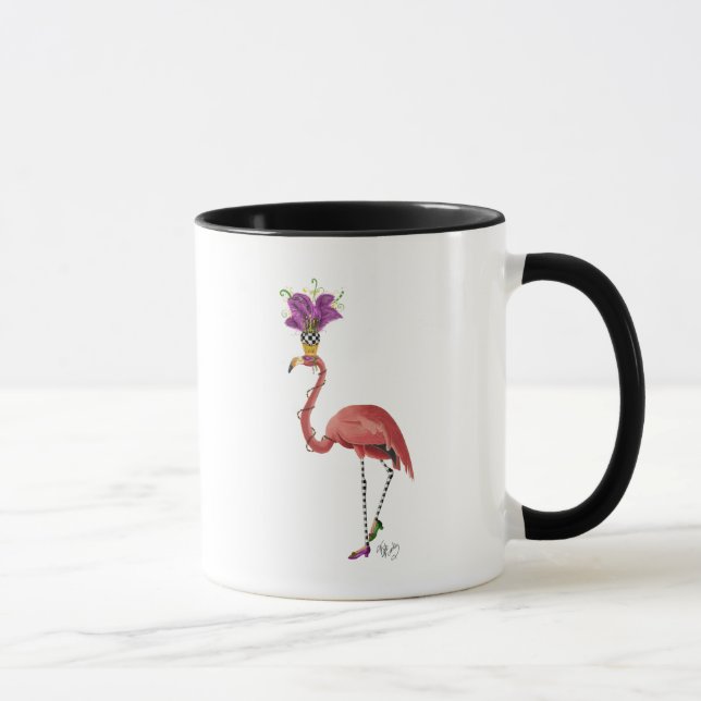 Tasse Flamant rose Mardi Gras Complet (Droite)