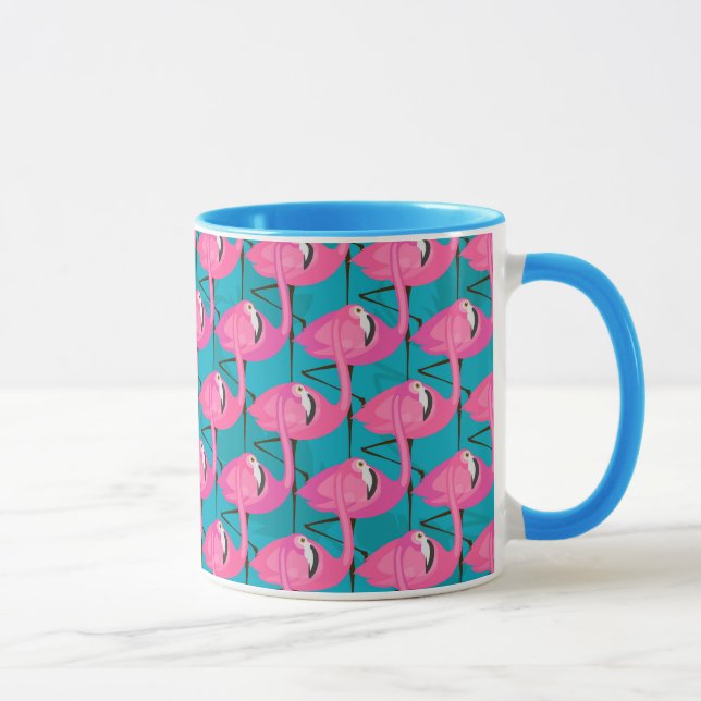 Tasse Flamants roses de néon (Droite)