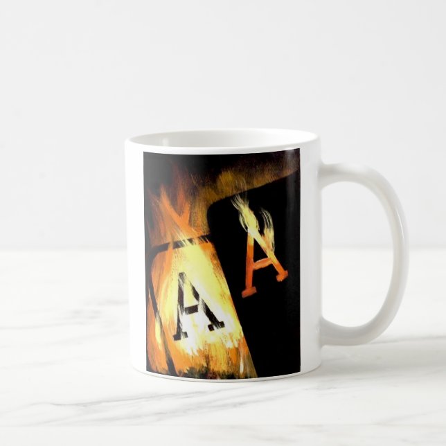 Tasse flamboyante de tasse de café d'art de (Droite)