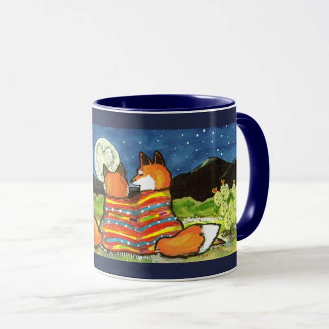 Tasse "Flamin' Love" Renard Renard Renard Romantique Des (Devant droit)