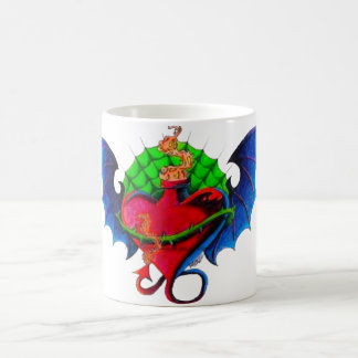 Tasse Flash Tatouage de Cœur Flamboyant