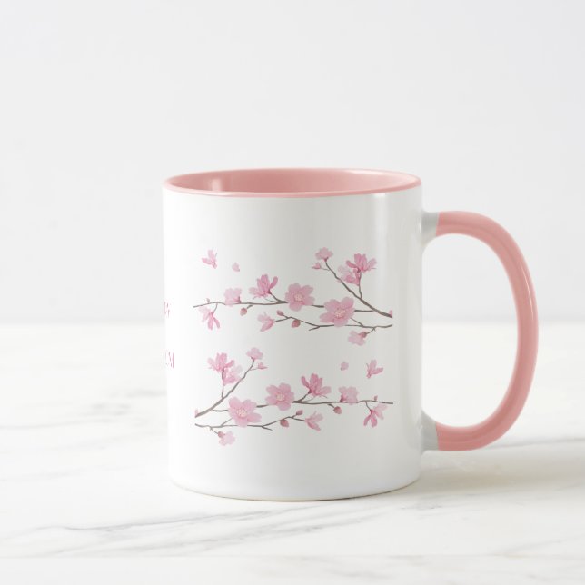 Tasse Fleur de cerisiers - Transparent (Droite)