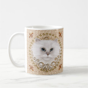Tasse Fleur De Lis Chat Persan