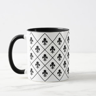 Tasse Fleur De Lis Motif