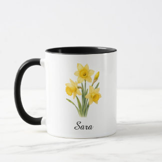 Tasse Fleur de Naissance Narcisse de Mars – Annive