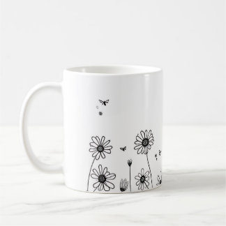 Tasse Fleur Mignonne – Dessin de Fleur Sauvage Noi