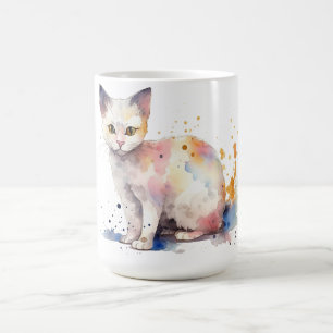 Tasse Fleurie Chat