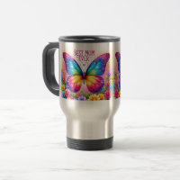 Tasse Fleurie Papillon Meilleure Maman