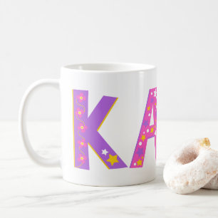 Tasse fleurs de Kate décoratives et étoile