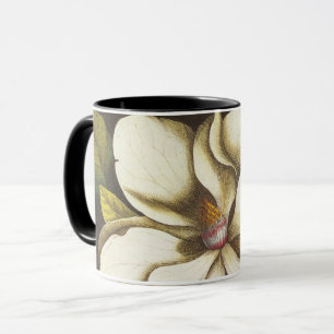 Tasse Fleurs de magnolia vintage avec graines