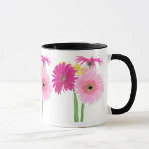 Tasse Fleurs de Piink de marguerite de Gerbera