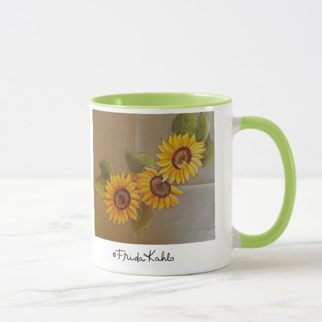 Tasse Fleurs de soleil peintes par Frida Kahlo (Droite)