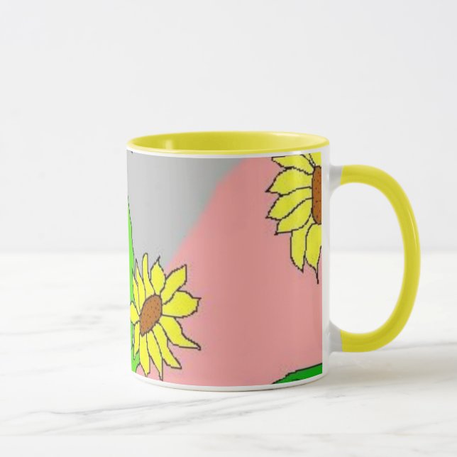 Tasse fleurs de tournesol (Droite)