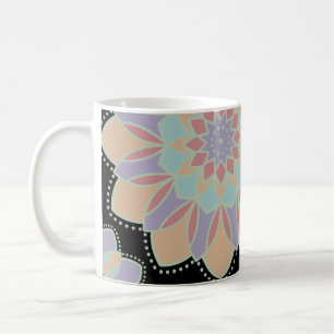 Tasse Fleurs Mandala Pastel