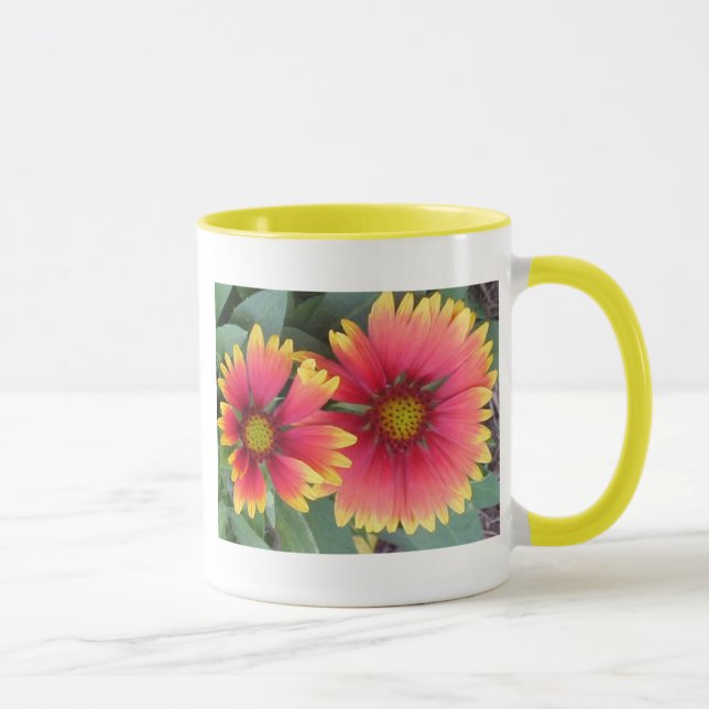 Tasse Fleurs oranges et jaunes (Droite)