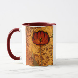 Tasse Fleurs rouges I