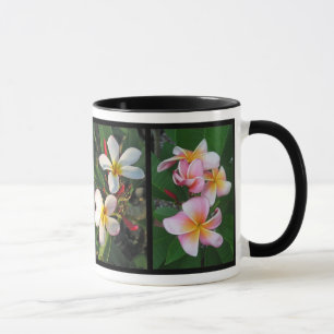 Tasse Fleurs tropicales hawaïennes de Plumeria sur la