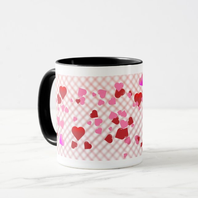 Tasse "Floating Hearts" (Vorderseite Links)