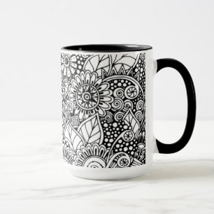 Tasse Floral ethnique inspiré