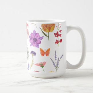 Tasse florale botanique| Cadeau inspiré de la natu