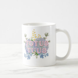 Tasse florale catholique Totus Tuus Marian