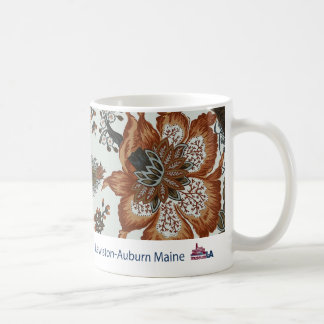 Tasse florale de LA de musée de tapisserie