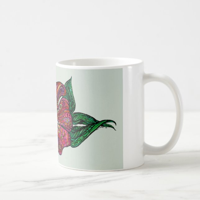 Tasse florale d'imaginaire (Droite)