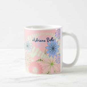 Tasse florale rose de bébé