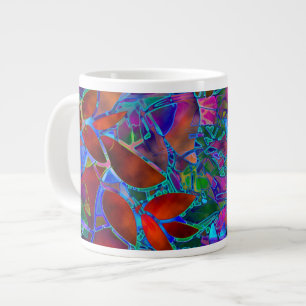 Tasse Florales Abstractes Buntglas