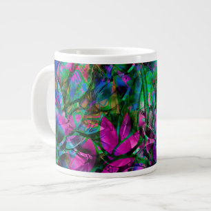 Tasse Florales Abstractes Buntglas