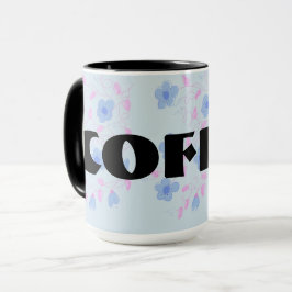 Tasse Flore Bleue Conçu