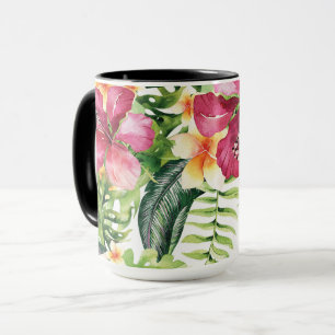 Tasse Flore tropicale Feuilles Flore Chic Tropics