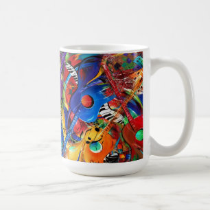Tasse folle de musique de guitares d'art
