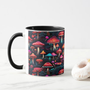 Tasse Forêt Enchantée de Champignons Néon