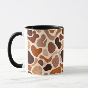 Tasse Formes Fluides Terreuses – Style Abstrait Mi
