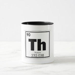 Tasse Formule de chimie de symbole d'élément chimique 