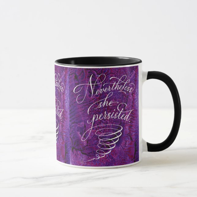 Tasse forte de femme : Néanmoins elle a persisté (Droite)