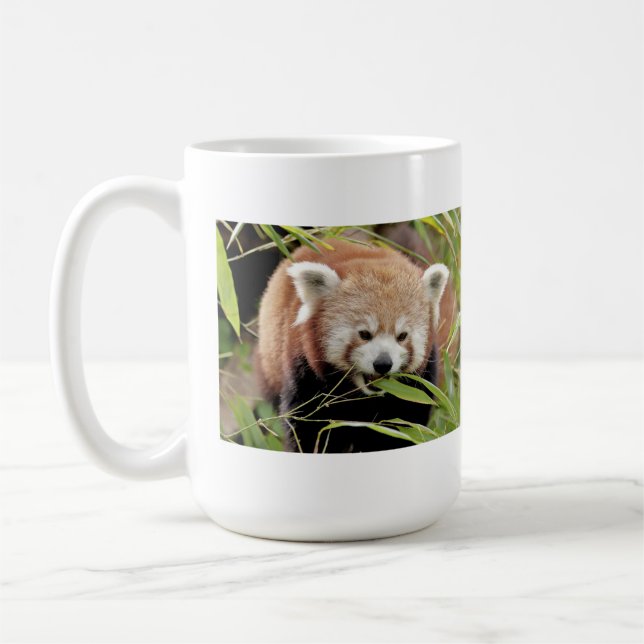 Tasse Foto roter Panda. Panda roux Tiere. (Links)