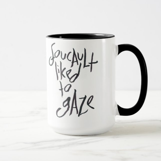Tasse Foucault a aimé regarder fixement (Droite)