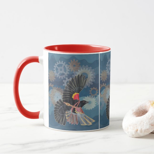 Tasse Foule de Blackbird (Avec donut)