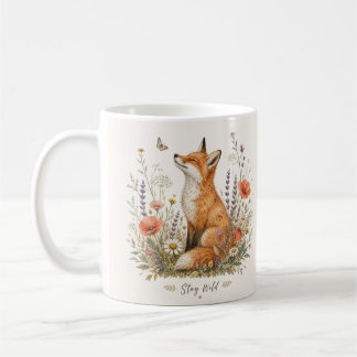 Tasse Fox Stay Wild Wildflowers