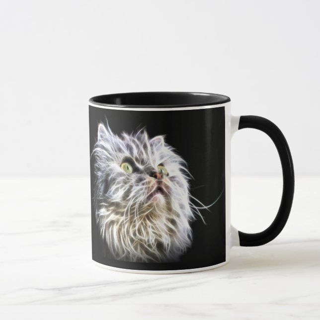 Tasse Fractalius face de chat perse (Droite)