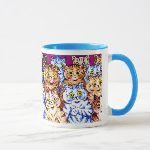 Tasse fraîche de chats par Louis Wain