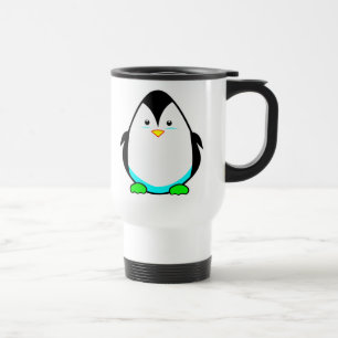 Tasse fraîche de voyage de pingouin